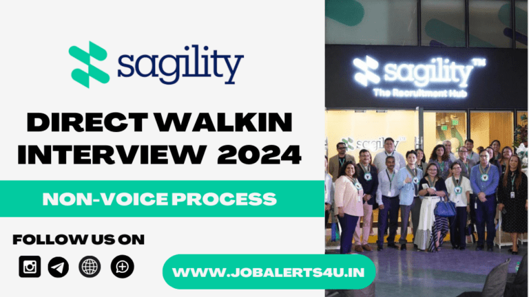 Sagility Company Direct Interview For Non Voice Process Role