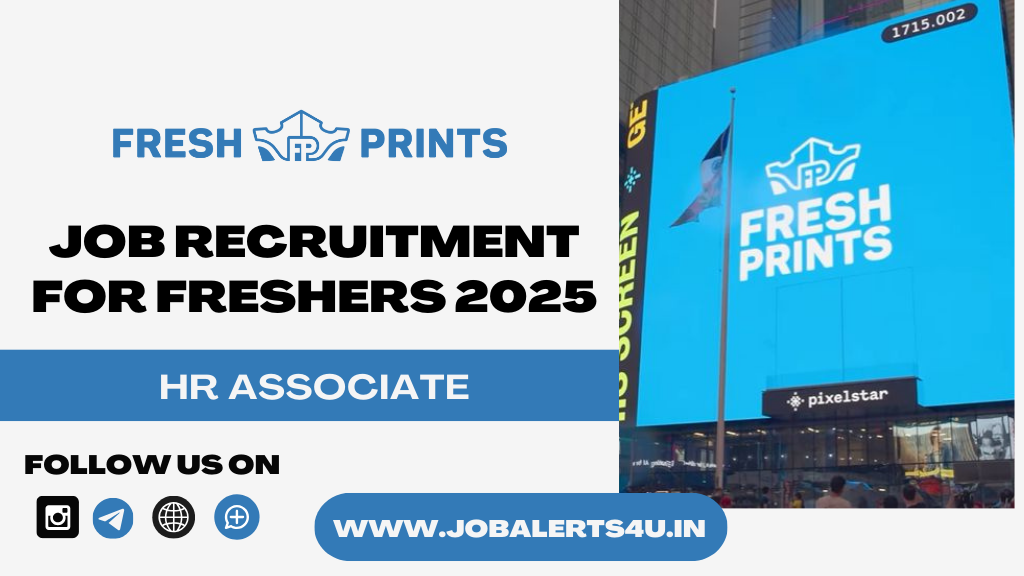 Fresh Prints is Hiring For HR Associate 2025
