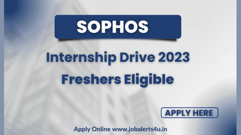 Sophos Recruitment 2023