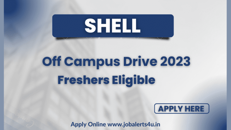 Shell Off Campus Hiring 2023