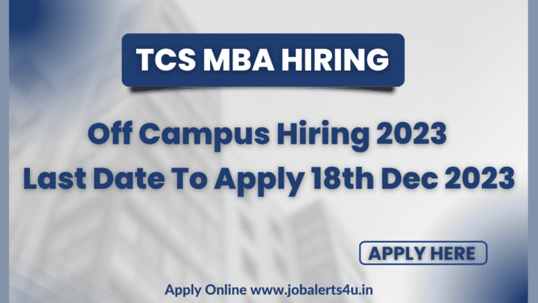 TCS MBA Hiring 2023