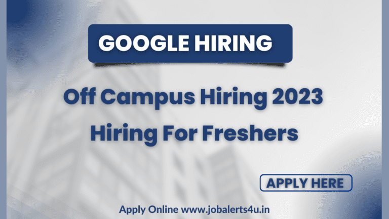 Google Recruitment 2023