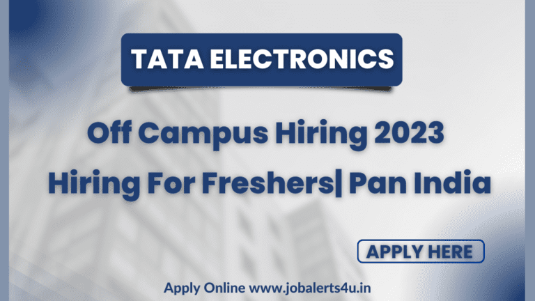 TATA Electronics Recruitment 2023