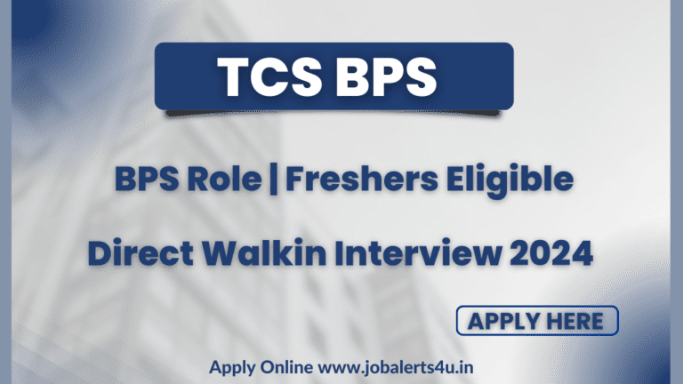 TCS BPS Walkin Drive 2024