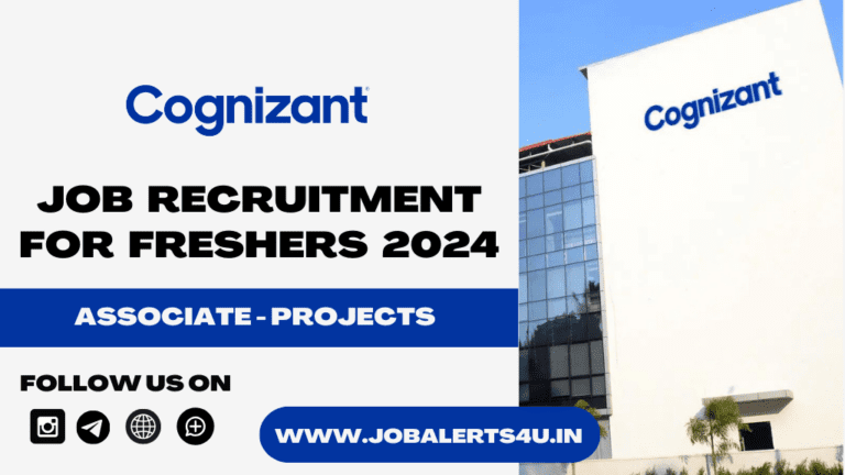 Cognizant Recruitment 2024 For Associate Projects Role