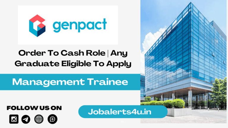 Genpact Hiring For Order To Cash Associate Role