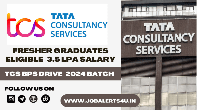 TCS BPS Mega Hiring For Freshers 2024
