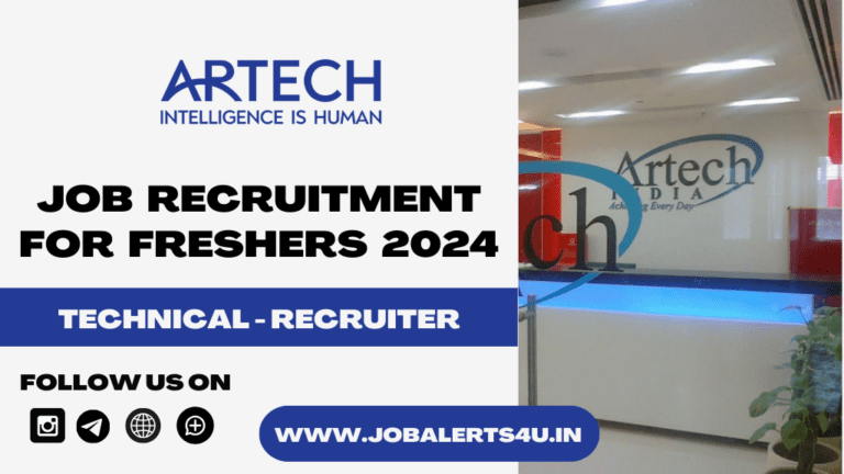 Artech Hiring For Technical Recruiter Role 2024