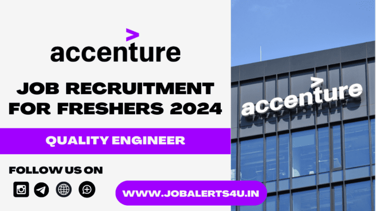 Accenture Hiring For Quality Engineer Role 2024