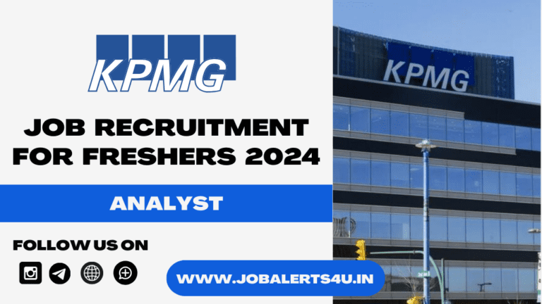 KPMG Hiring For Analyst Role 2024