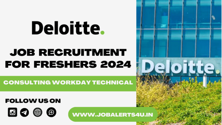 Deloitte Hiring For Consulting Workday Technical Role 2024