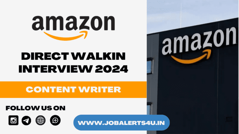 Amazon Walkin Interview For Content Writer Role
