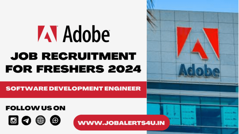 Adobe Recruitment For Software Development Engineer Role