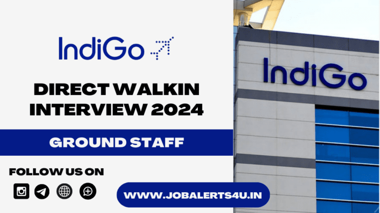 IndiGo Walkin Interview 2024 For Ground Staff Role