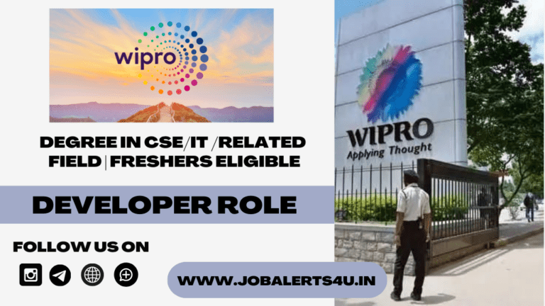 Wipro Hiring Freshers For Developer Role