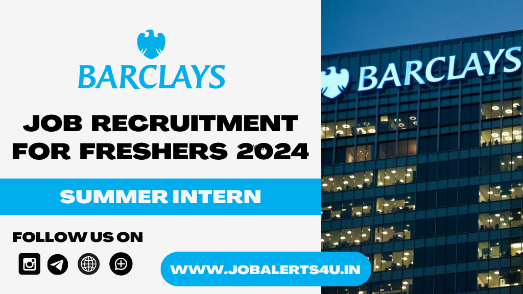 Barclays Hiring For Compliance Summer Intern Role 2024