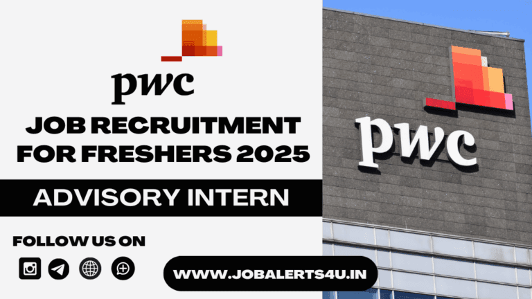 PWC Recruitment For Advisory Intern Role 2025