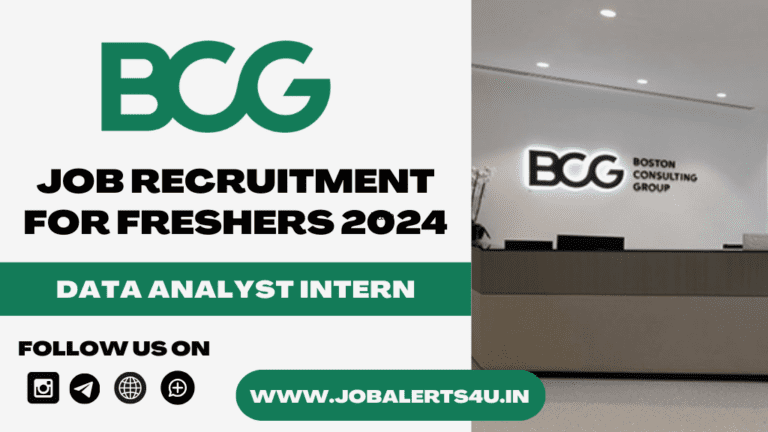 BCG Hiring For Data Analyst Intern 2024