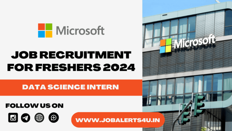Microsoft Hiring For Data Science Intern 2024