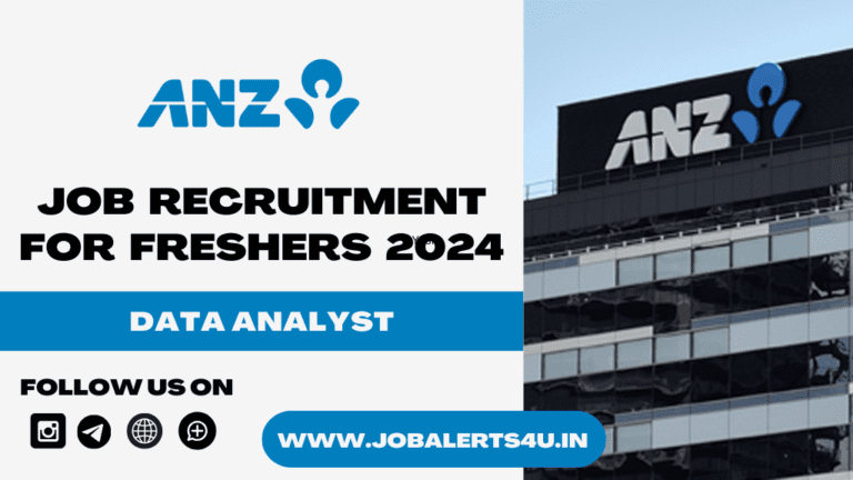 ANZ Hiring For Data Analyst Role 2024