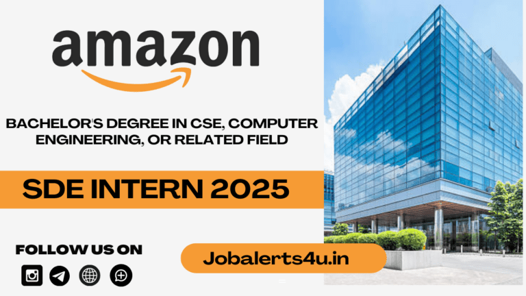 Amazon Recruitment For SDE Intern Role 2025