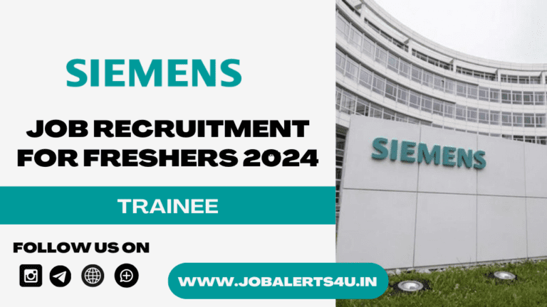 Siemens Hiring For Trainee 2024