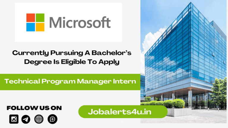 Microsoft Technical Program Manager Internship