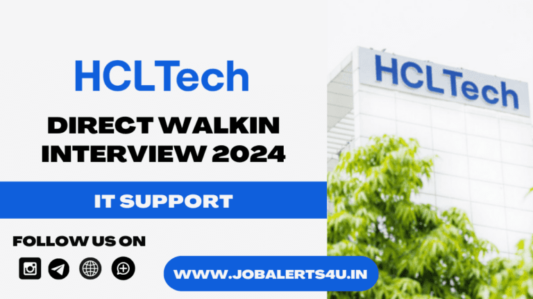 HCLTech Walkin Interview 2024