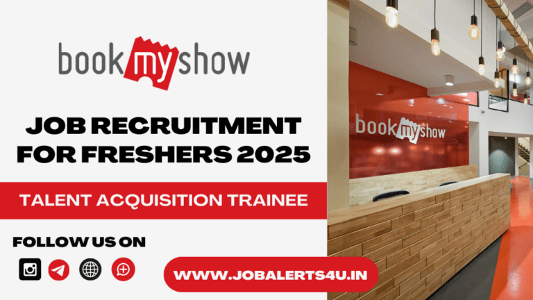 BookMyShow is Hiring Talent Acquisition Trainee 2025
