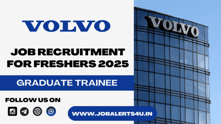 Volvo Hiring For Graduate Apprentice Trainee 2025