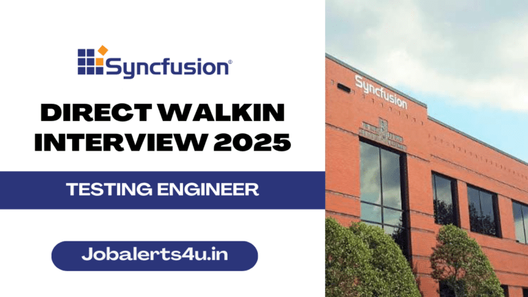 Syncfusion Walkin Interview 2025