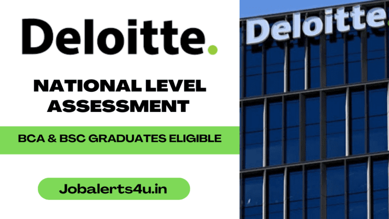Deloitte Is Hiring BCA and BSc Graduates