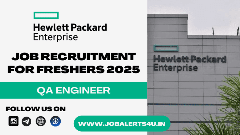HPE is Hiring For QA Engineer 2025
