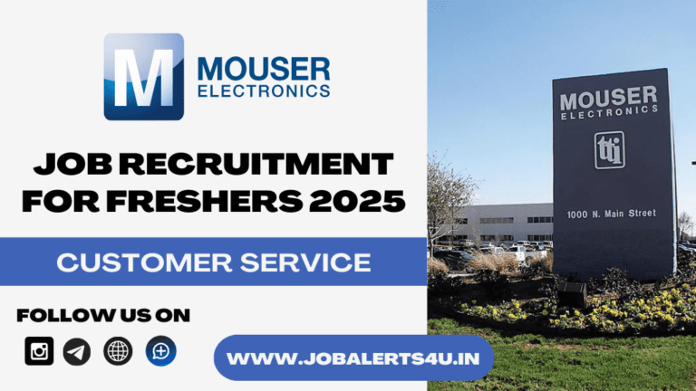 Mouser Electronics is Hiring For Customer Service 2025