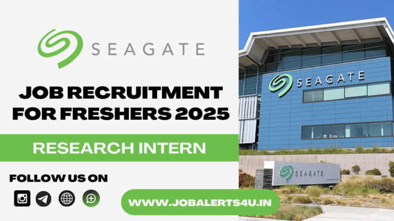 Seagate is Hiring Research Intern 2025