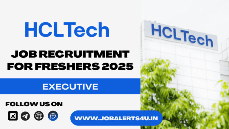 HCLTech is Hiring For Executive 2025