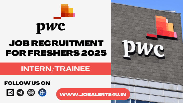 PwC is Hiring Intern/Trainee 2025