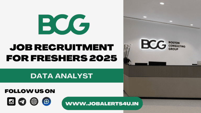 BCG is Hiring For Data Analyst 2025