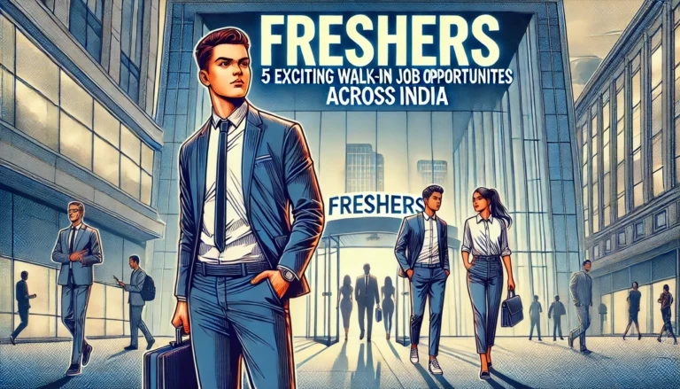 Latest Walkin Job Openings in India