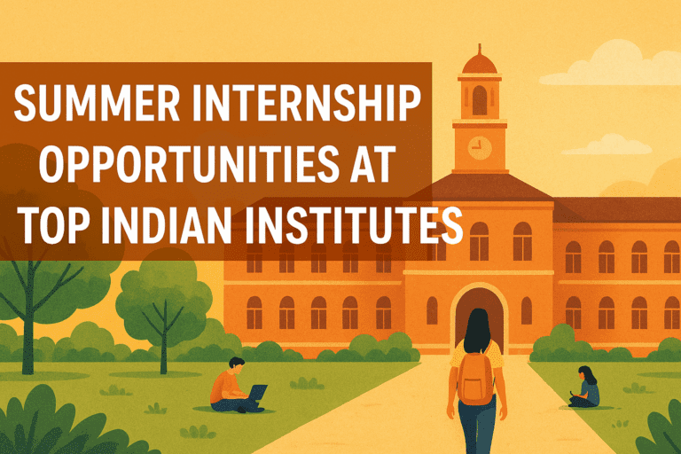 Summer Internship Opportunities at Top Indian Institutes