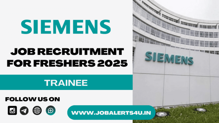 Siemens is Hiring For Trainee 2025