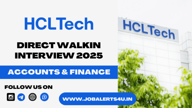HCLTech Mega Walkin Interview 2025