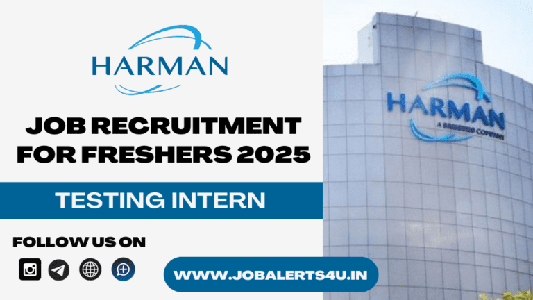 HARMAN is Hiring For Testing Intern 2025