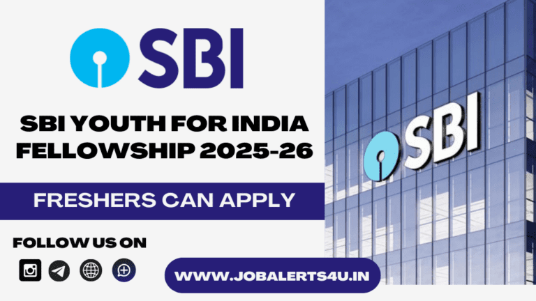 SBI Youth for India Fellowship 2025-26