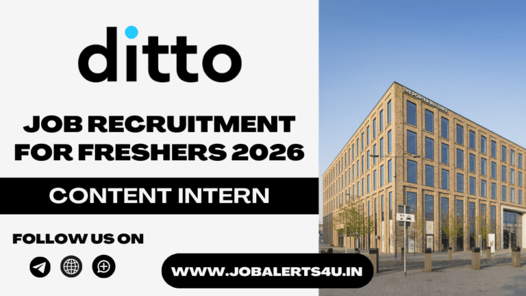 Ditto Content Intern Hiring 2026