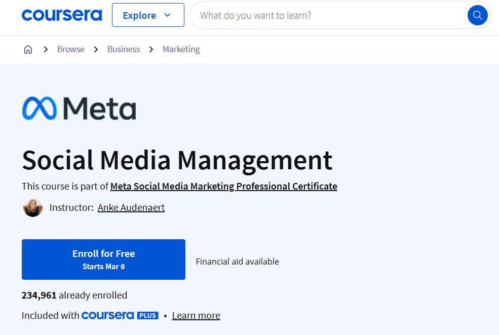 Meta Launches Free 6 Social Media Marketing Courses