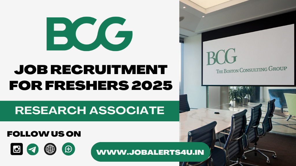 BCG is Hiring Research Associate 2025