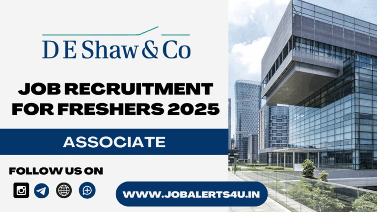 D. E. Shaw is Hiring Associate 2025