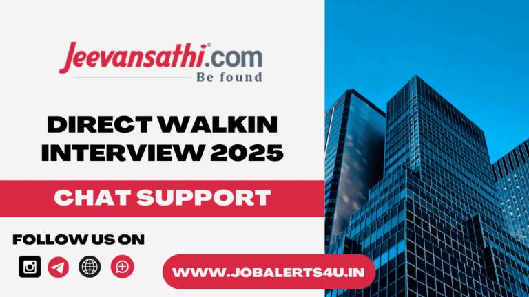 Jeevansathi Walkin Interview 2025