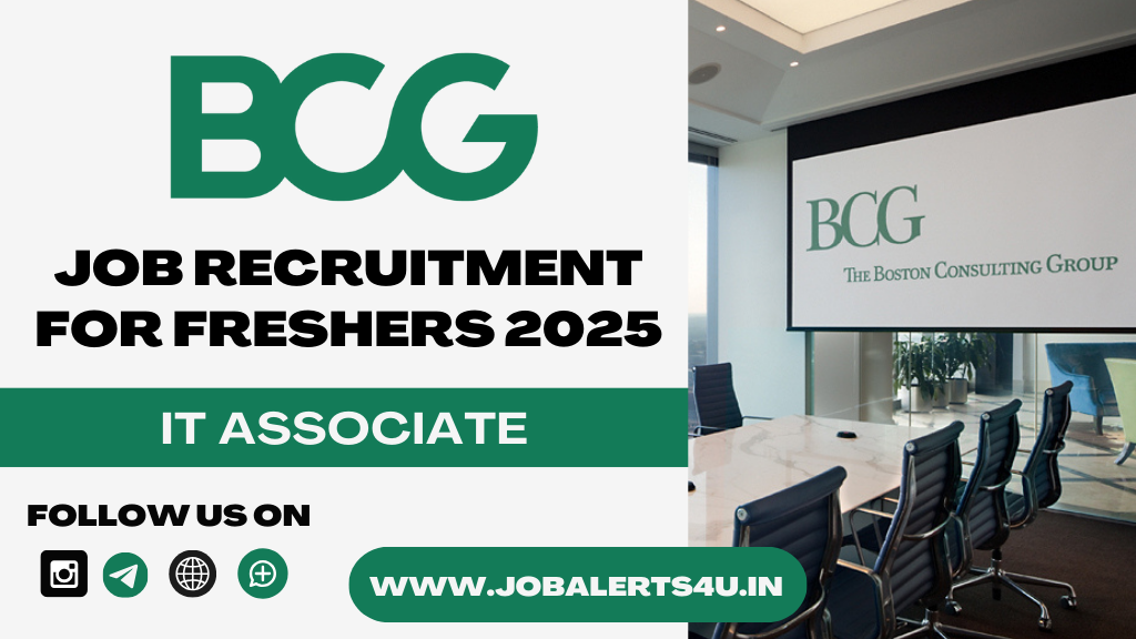 BCG is Hiring IT Associate 2025
